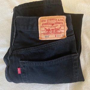 Men’s Levi’s 501 Black Jeans - Excellent Used Condition‼️